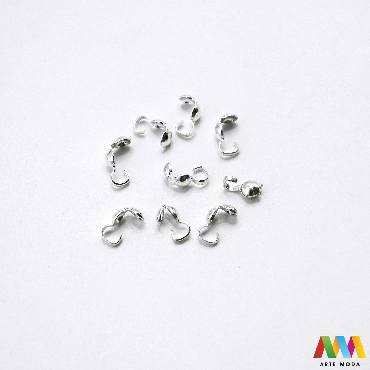 stiskač za čvor s petljom sakrivanje čvora metalne kapice čvorove štitnik petlja poklopac fiksiranje omčica metalni pribor DIY materijal srebrni zlatni Postignite savršen finiš Metalni žabo završetak esencijalan alat za sakrivanje čvorova fiksiranje kopči vašem nakitu kalote uredan izgled uradi sam projektu pretvarajući običan čvor elegantan metalni završetak s čvrstom omčicom Idealni za nizanje na konac svilu sajlu trajnost profesionalnu estetiku svojim kreacijama metalne završetke arte moda repromaterijal
