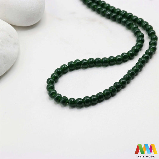 stakleni niz staklo perle zrna zrno staklena perla okrugle okrugla Staklene okrugle perle koje služe za nizanje i izradu nakita poput narukvica i ogrlica te torbica i ostalih modnih dodataka