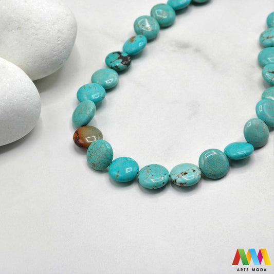 tirkiz poludragi kamen kristal mineral nakit prirodni meditacija zaštita sreća plava grlena čakra ljekovito kamenje energija kristala Simbol neba i mora ovaj prekrasni plavi poludragi kamen cijenjen je zbog svoje ljepote i metafizičkih svojstava Vjeruje se da pomaže u komunikaciji donosi sreću i štiti od negativne energije Savršen je za izradu nakita i meditaciju