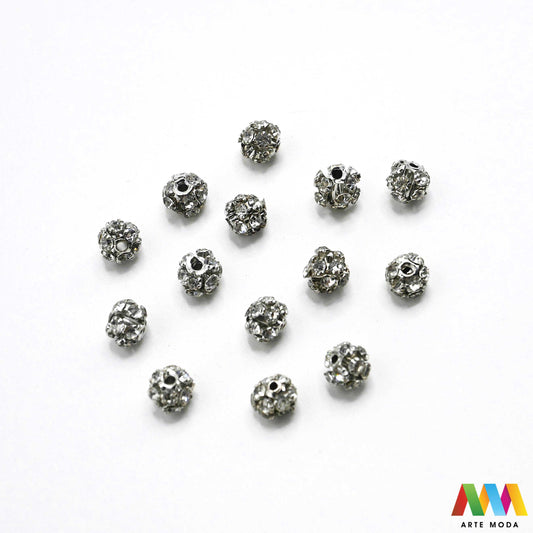 shamballa disco kugle kristalne perle sjajne kuglice cirkoni glamur nakit izrada narukvica DIY svjetlucavo šarene pave s kristalima za svjetlucave narukvice materijal ogrlice Dodajte dozu glamura svojim kreacijama su prekrivene stotinama sitnih kristala koji pružaju efekt Ove svjetlucave perle su idealne za izradu popularnih elegantnih naušnica i upečatljivih ogrlica Dostupne u širokoj paleti boja naše kristalne kuglice osigurat će da vaš uradi sam nakit bude u centru pažnje arte moda repromaterijal