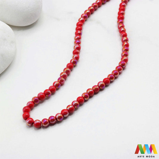 stakleni niz staklo perle zrna zrno staklena perla okrugle okrugla Staklene okrugle perle koje služe za nizanje i izradu nakita poput narukvica i ogrlica te torbica i ostalih modnih dodataka