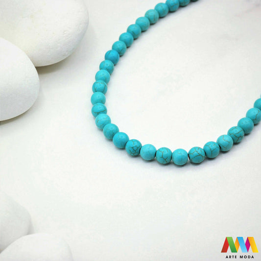 tirkiz poludragi kamen kristal mineral nakit prirodni meditacija zaštita sreća plava grlena čakra ljekovito kamenje energija kristala Simbol neba i mora ovaj prekrasni plavi poludragi kamen cijenjen je zbog svoje ljepote i metafizičkih svojstava Vjeruje se da pomaže u komunikaciji donosi sreću i štiti od negativne energije Savršen je za izradu nakita i meditaciju