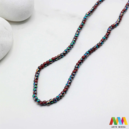 stakleni niz staklo perle zrna zrno staklena perla okrugle okrugla Staklene okrugle perle koje služe za nizanje i izradu nakita poput narukvica i ogrlica te torbica i ostalih modnih dodataka